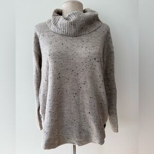 Fortune + Ivy Tan Speckled Turtleneck Sweater